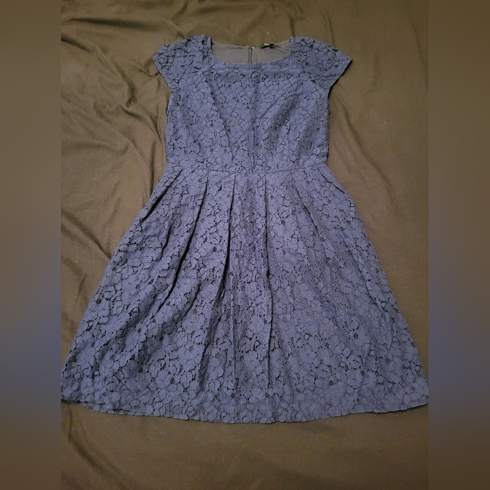 Blue Lace Dress ( Size Us Xs / Eu 34)
